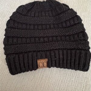 C.C Black Beanie Knit Hat